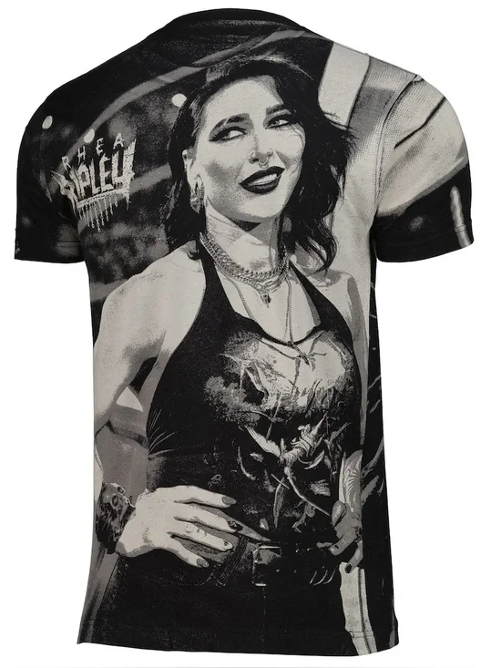 NWOT Ripple Junction Rhea Ripley All-Over Print T-Shirt - Picture 4 of 4